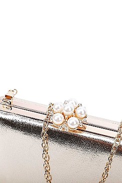 DESIGNER STRUCTURES EVENING PARTY CLUTCH WITH CHAIN