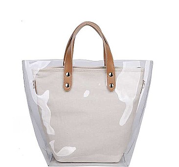 TRANSPARENT LAYERED 2-WAY BAG