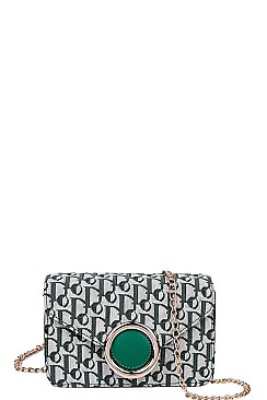 CROSSBODY WAIST BAG WITH CHAIN AND BELT STRAP