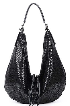 PYTHON PATTERN HOBO BAG