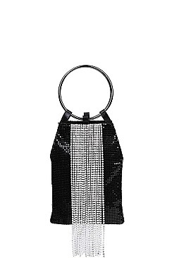 FASHION SPARKLING SEQUENCE MODERN CLUTCH WITH CHAIN