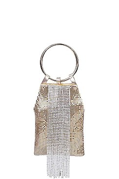 FASHION SPARKLING SEQUENCE MODERN CLUTCH WITH CHAIN
