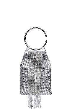 FASHION SPARKLING SEQUENCE MODERN CLUTCH WITH CHAIN