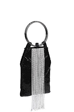 FASHION SPARKLING SEQUENCE MODERN CLUTCH WITH CHAIN