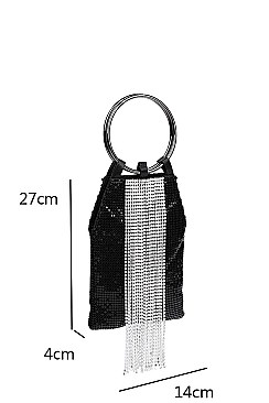 FASHION SPARKLING SEQUENCE MODERN CLUTCH WITH CHAIN