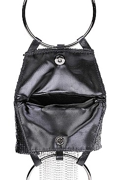 FASHION SPARKLING SEQUENCE MODERN CLUTCH WITH CHAIN