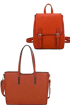 3 IN 1 SATCHEL BACKPACK AND CLUTCH SET