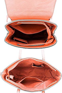 3 IN 1 SATCHEL BACKPACK AND CLUTCH SET