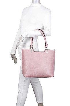 3IN1 SMOOTH STYLISH TOTE BAG WITH MINI BACKPACK AND CLUTCH SET