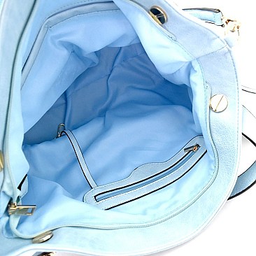 LF1491W-LP Flower Pattern Laser-cut Hobo Wallet SET
