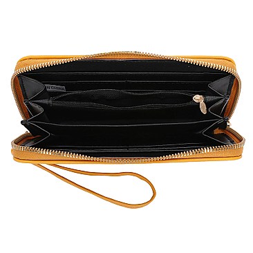 2-in-1 Bamboo Top Handle Flap Satchel