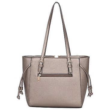 V Accent 3-in-1 Shopper Tote/Satchel Set