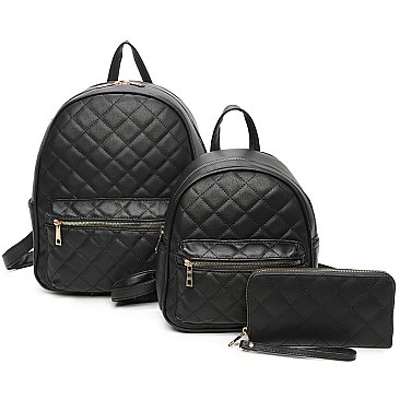 Quilted Classic 3-in-1 Backpack Set