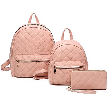 Quilted Classic 3-in-1 Backpack Set