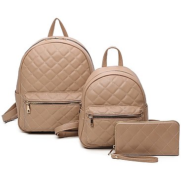 Quilted Classic 3-in-1 Backpack Set