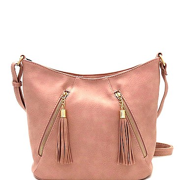 Multi Pocket Double Tassel Cross Body MH-LF4054
