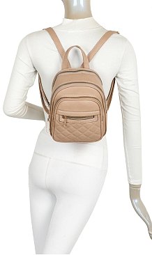 Fashion Quilted 2 in 1 Backpack