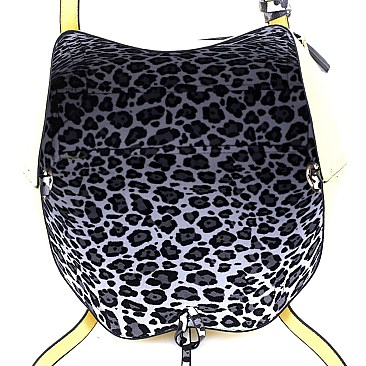 3 in 1 Leopard Print Shopper Tote Value SET
