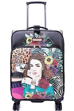 NICOLE LEE 20 INCH LUGGAGE TRUNK