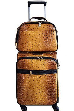 2in1 FASHIONABLE CROCO DESIGN TRAVEL LUGGAGE SET JYLGOT-01