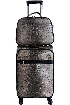 2in1 FASHIONABLE CROCO DESIGN TRAVEL LUGGAGE SET JYLGOT-01
