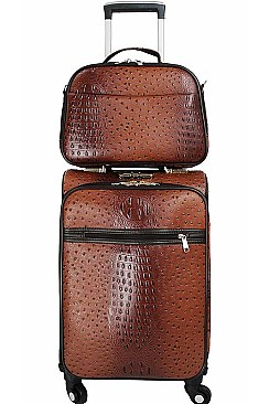 2in1 FASHIONABLE CROCO DESIGN TRAVEL LUGGAGE SET JYLGOT-01