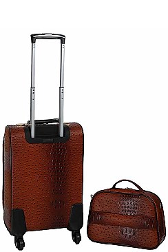 2in1 FASHIONABLE CROCO DESIGN TRAVEL LUGGAGE SET JYLGOT-01