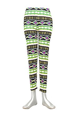 AZTEC TRIBAL PRINT HIGH WAIST WOMEN LEGGING FM-LG2867