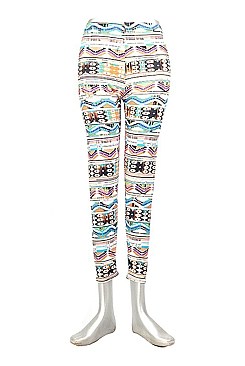 AZTEC TRIBAL PRINT HIGH WAIST WOMEN LEGGING FM-LG2868