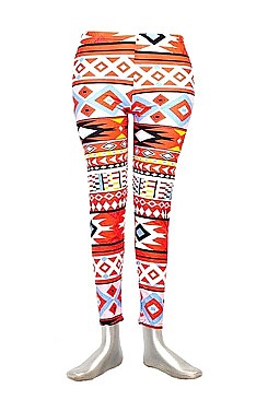 AZTEC TRIBAL PRINT HIGH WAIST WOMEN LEGGING FM-LG2910