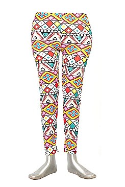 AZTEC TRIBAL PRINT HIGH WAIST WOMEN LEGGING FM-LG2916