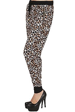 ANIMAL PRINT HAREM LEGGINGS FM-LGS125