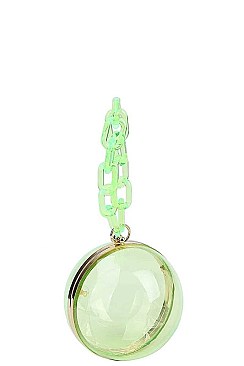 FASHION TRANSPARENT SPHERE CLUTCH BAG