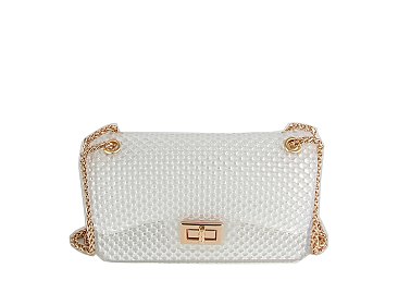 Beaded Jelly Candy Classic Shoulder Bag