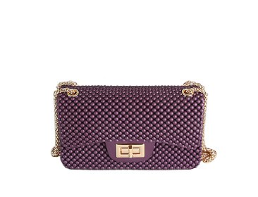 Beaded Jelly Candy Classic Shoulder Bag