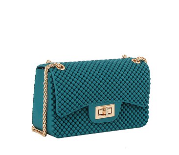 Beaded Jelly Candy Classic Shoulder Bag