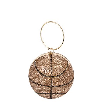 Bling Basketball Clutch Crossbody Bag