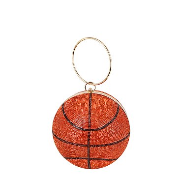 Bling Basketball Clutch Crossbody Bag