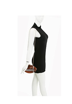 Rhinestone Bling Football Clutch
