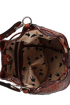 2in1 FASHION STYLISH BUCKET-HOBO BAG MATCHED WITH LONG WALLET JYLH-094-1W