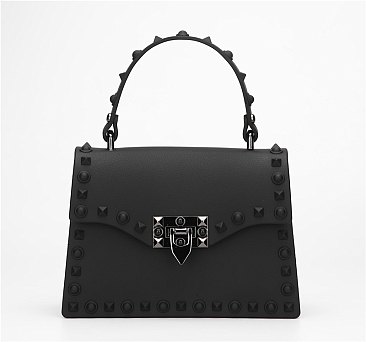 Luxury Rivet Studded Satchel Bag