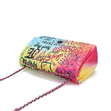 Super Large Capacity Graffiti Style Shoulder Bag