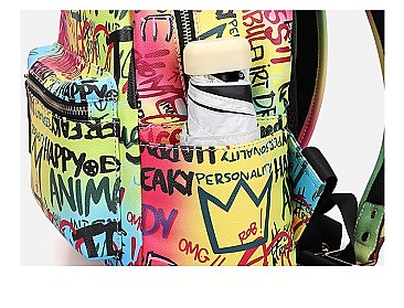 Medium Size Graffiti Backpack