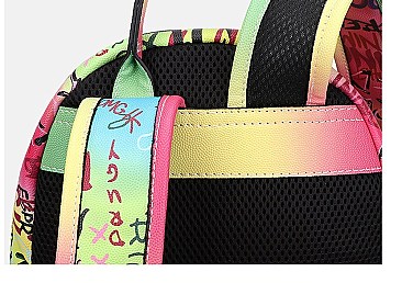 Medium Size Graffiti Backpack