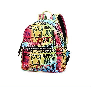 Medium Size Graffiti Backpack