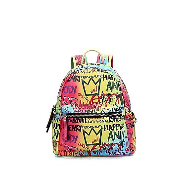 Medium Size Graffiti Backpack