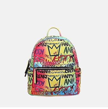 Medium Size Graffiti Backpack
