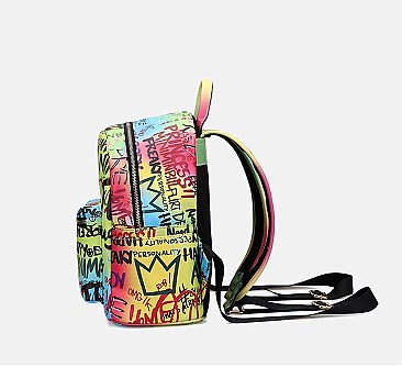 Medium Size Graffiti Backpack