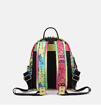 Medium Size Graffiti Backpack