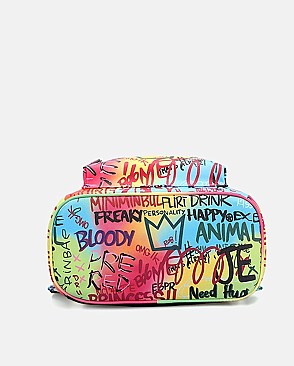 Medium Size Graffiti Backpack